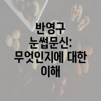 반영구 눈썹문신: 무엇인지에 대한 이해