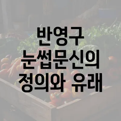 반영구 눈썹문신의 정의와 유래