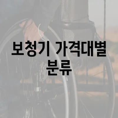 보청기 가격대별 분류