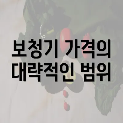 보청기 가격의 대략적인 범위