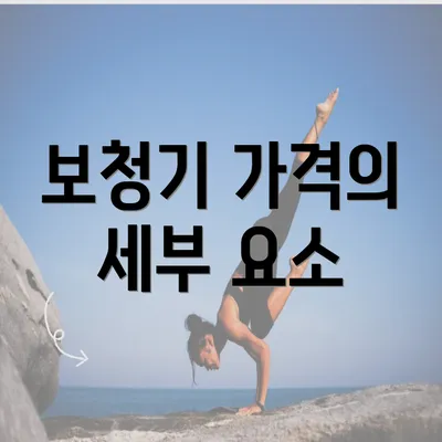 보청기 가격의 세부 요소