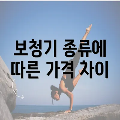 보청기 종류에 따른 가격 차이