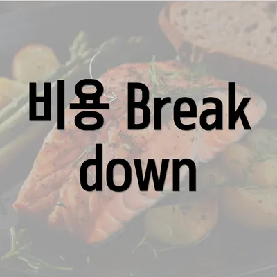 비용 Breakdown