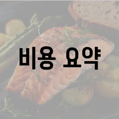 비용 요약