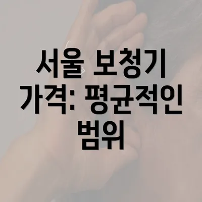 서울 보청기 가격: 평균적인 범위