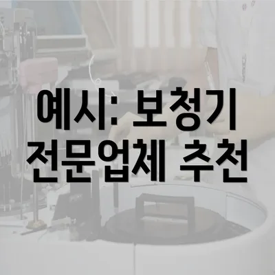 예시: 보청기 전문업체 추천