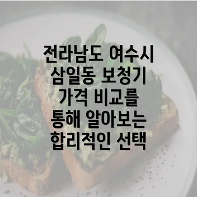 전라남도 여수시 삼일동 보청기 가격 비교를 통해 알아보는 합리적인 선택