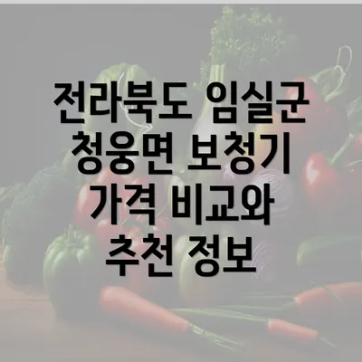 전라북도 임실군 청웅면 보청기 가격 비교와 추천 정보