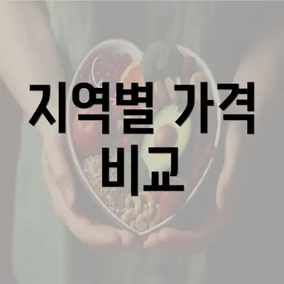 지역별 가격 비교