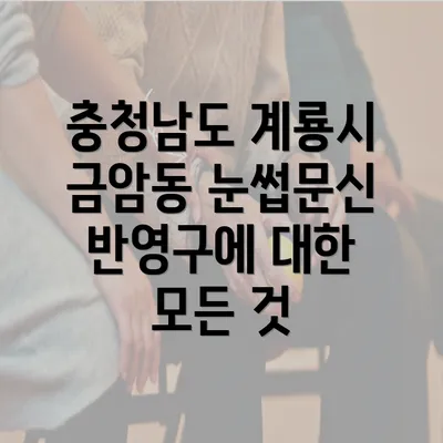 충청남도 계룡시 금암동 눈썹문신 반영구에 대한 모든 것