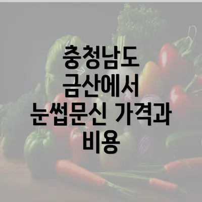 충청남도 금산에서 눈썹문신 가격과 비용