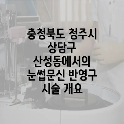 충청북도 청주시 상당구 산성동에서의 눈썹문신 반영구 시술 개요