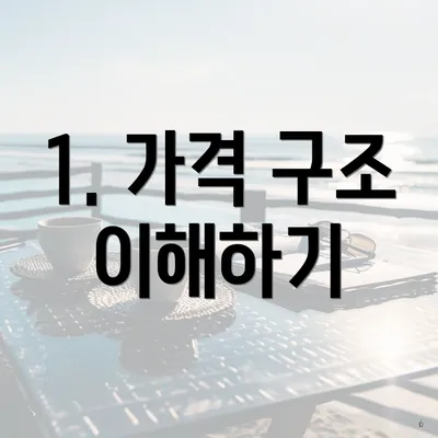 1. 가격 구조 이해하기