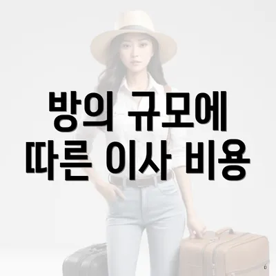 방의 규모에 따른 이사 비용