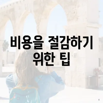 비용을 절감하기 위한 팁