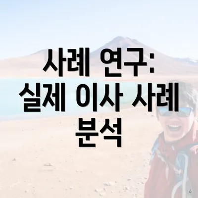 사례 연구: 실제 이사 사례 분석