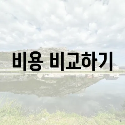 비용 비교하기
