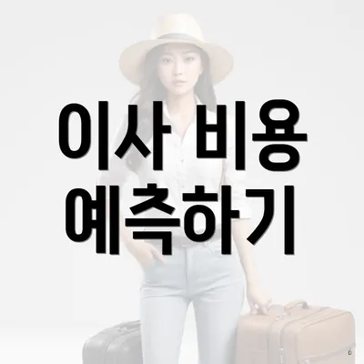 이사 비용 예측하기