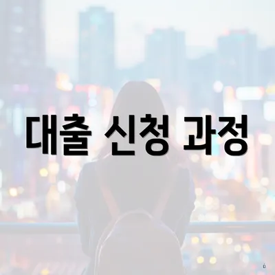 대출 신청 과정