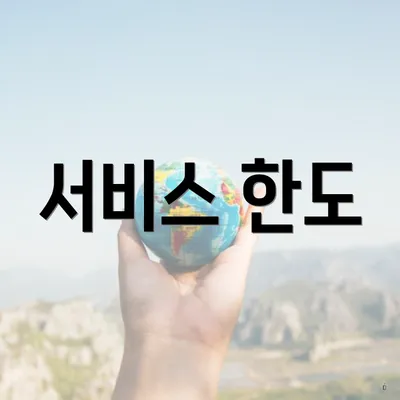 서비스 한도