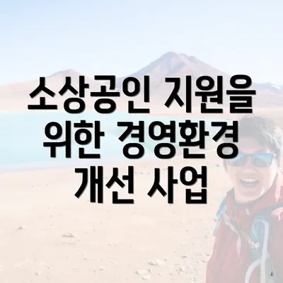 소상공인 지원을 위한 경영환경 개선 사업