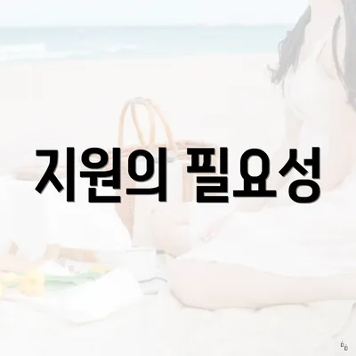 지원의 필요성