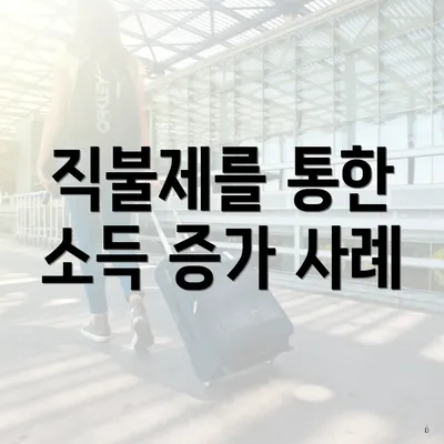 직불제를 통한 소득 증가 사례
